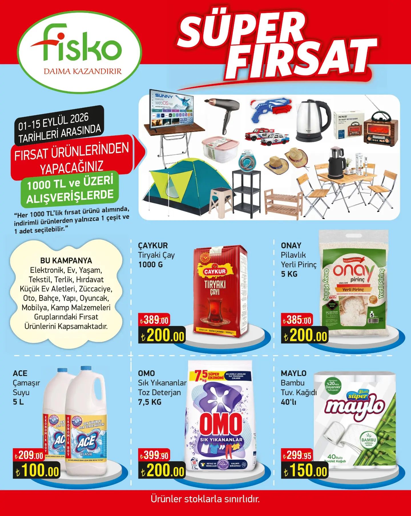 1 Eylül Fiskomar Kataloğu 2026 Sayfa 1