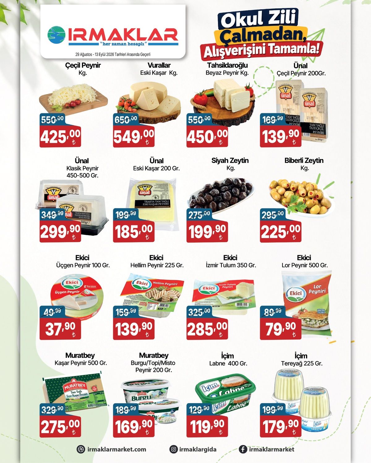 29 Ağustos Irmaklarmarket Kataloğu 2026 Sayfa 8