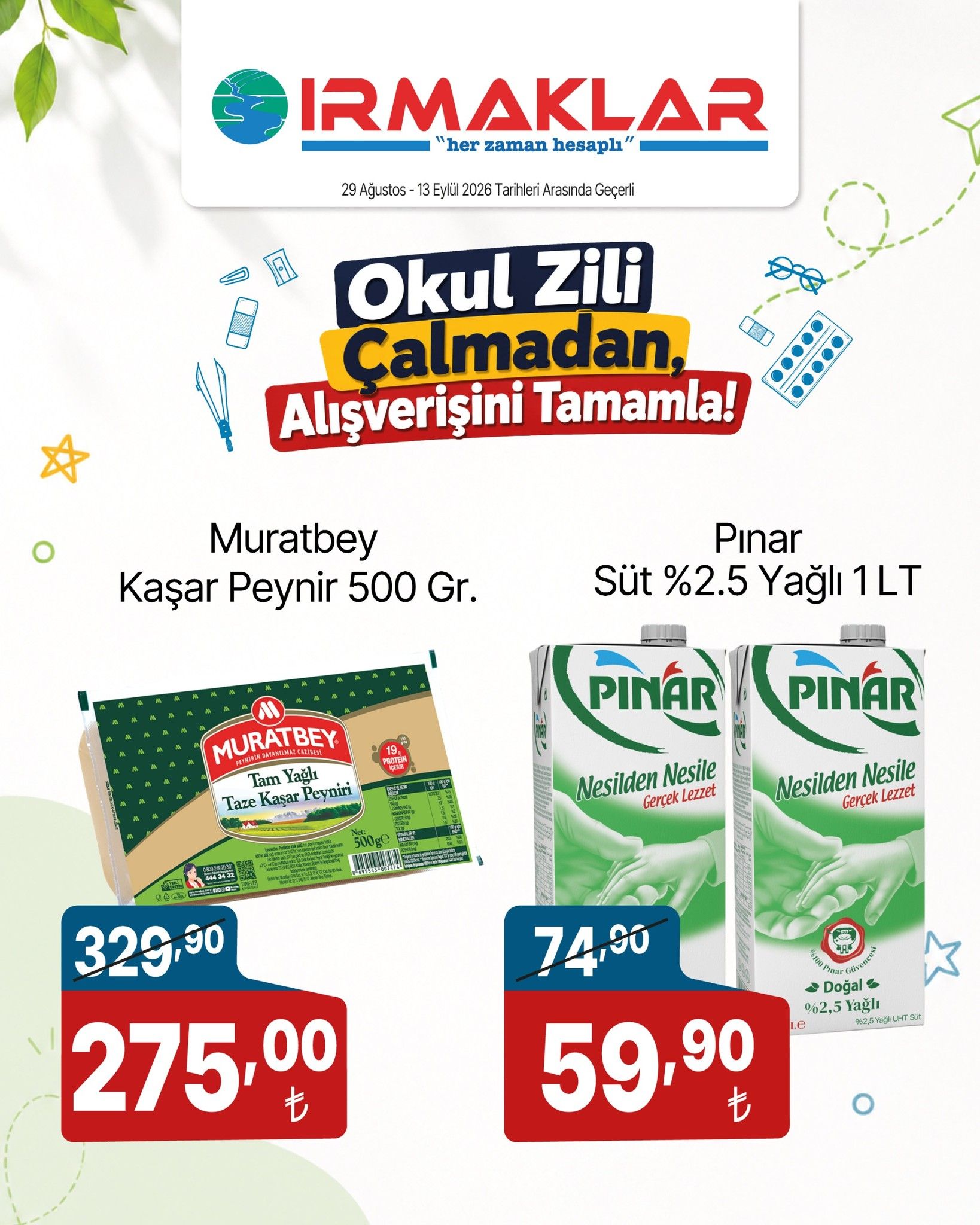 28 Ağustos Irmaklarmarket Kataloğu 2026 Sayfa 1