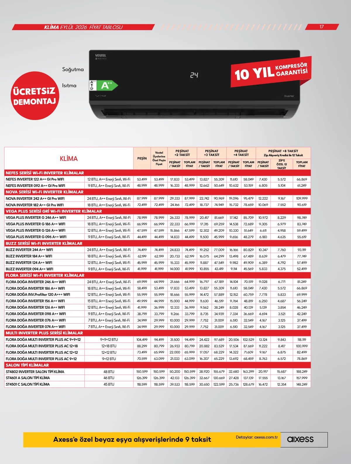 2 Eylül Vestel Kataloğu 2026 Sayfa 17