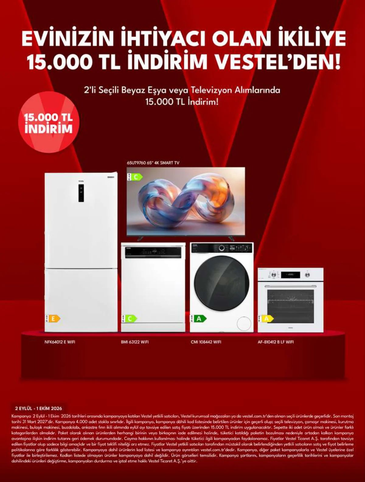 2 Eylül Vestel Kataloğu 2026 Sayfa 13