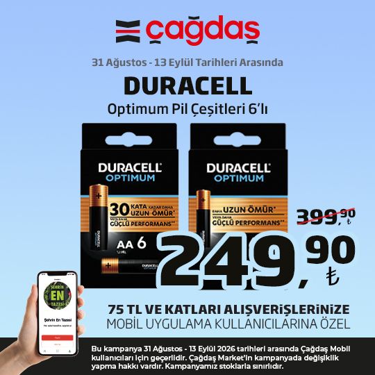 31 Ağustos Çağdaş marketler Kataloğu 2026 Sayfa 1