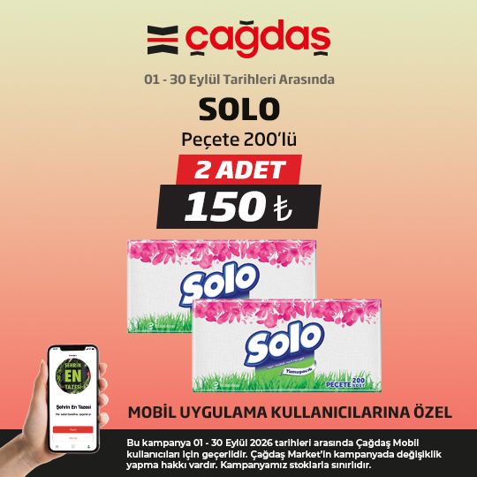 1 Eylül Çağdaş marketler Kataloğu 2026 Sayfa 8