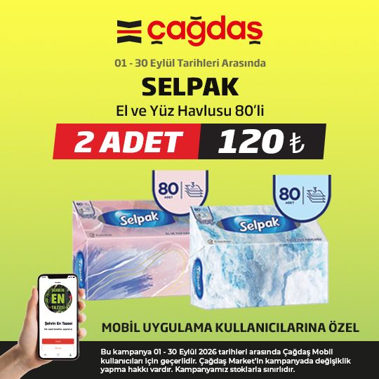 1 Eylül Çağdaş marketler Kataloğu 2026 Sayfa 3