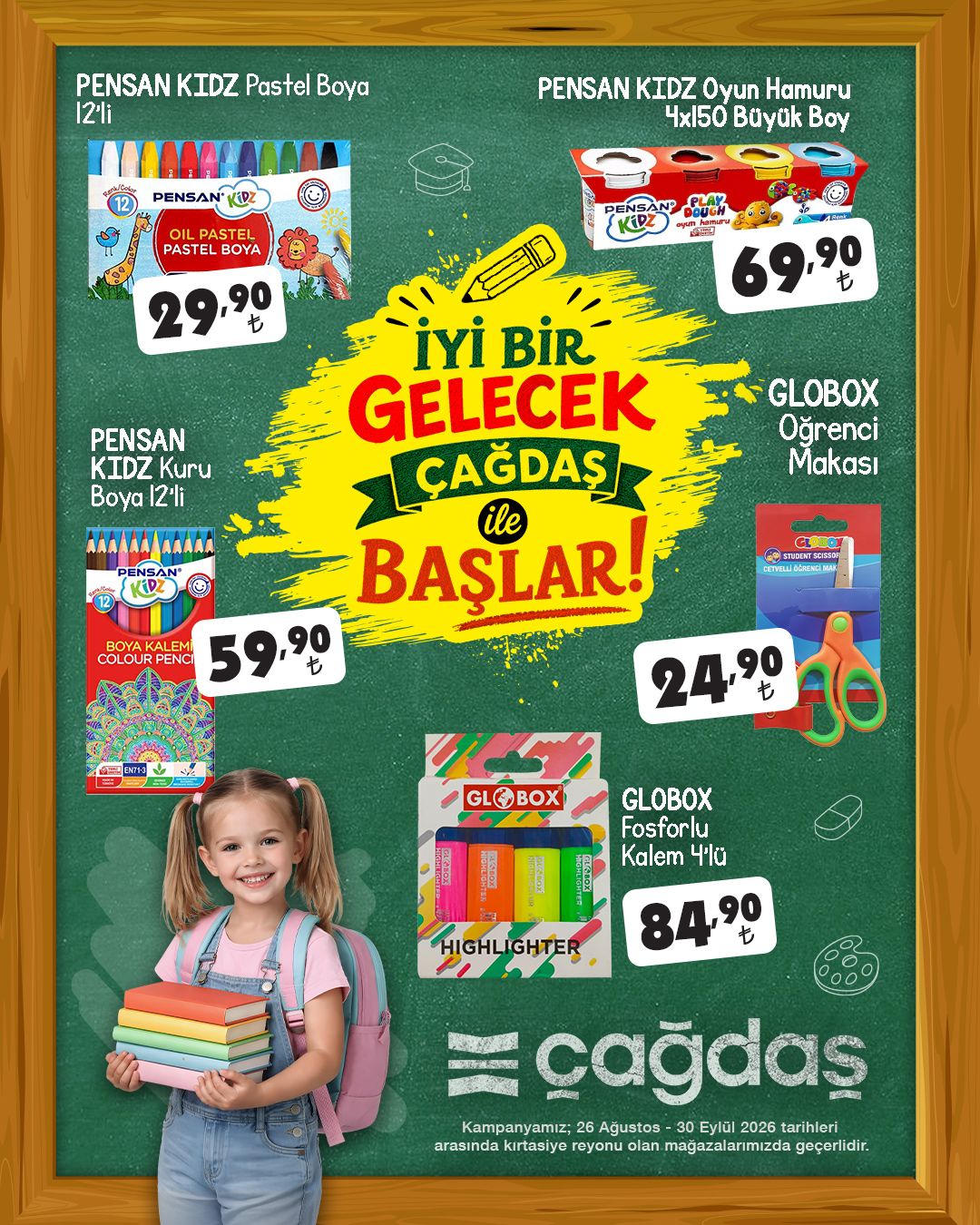 26 Ağustos Çağdaş marketler Kataloğu 2026 Sayfa 3