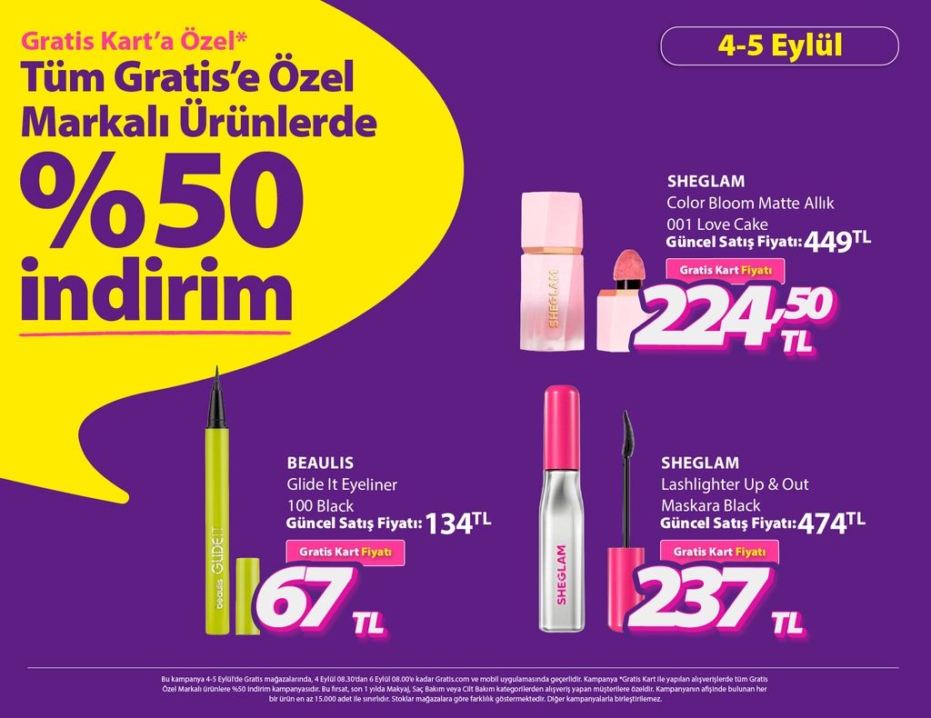 4 Eylül Gratis Kataloğu 2026 Sayfa 4