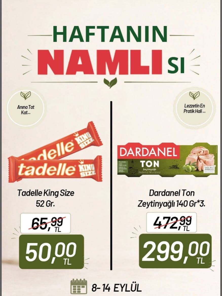 8 Eylül Namlı Kataloğu 2026 Sayfa 1