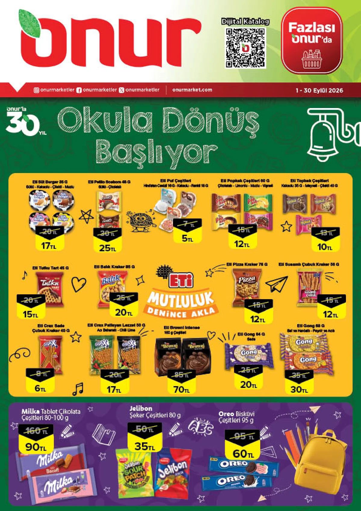 1 Eylül Onurmarket Kataloğu 2026 Sayfa 2
