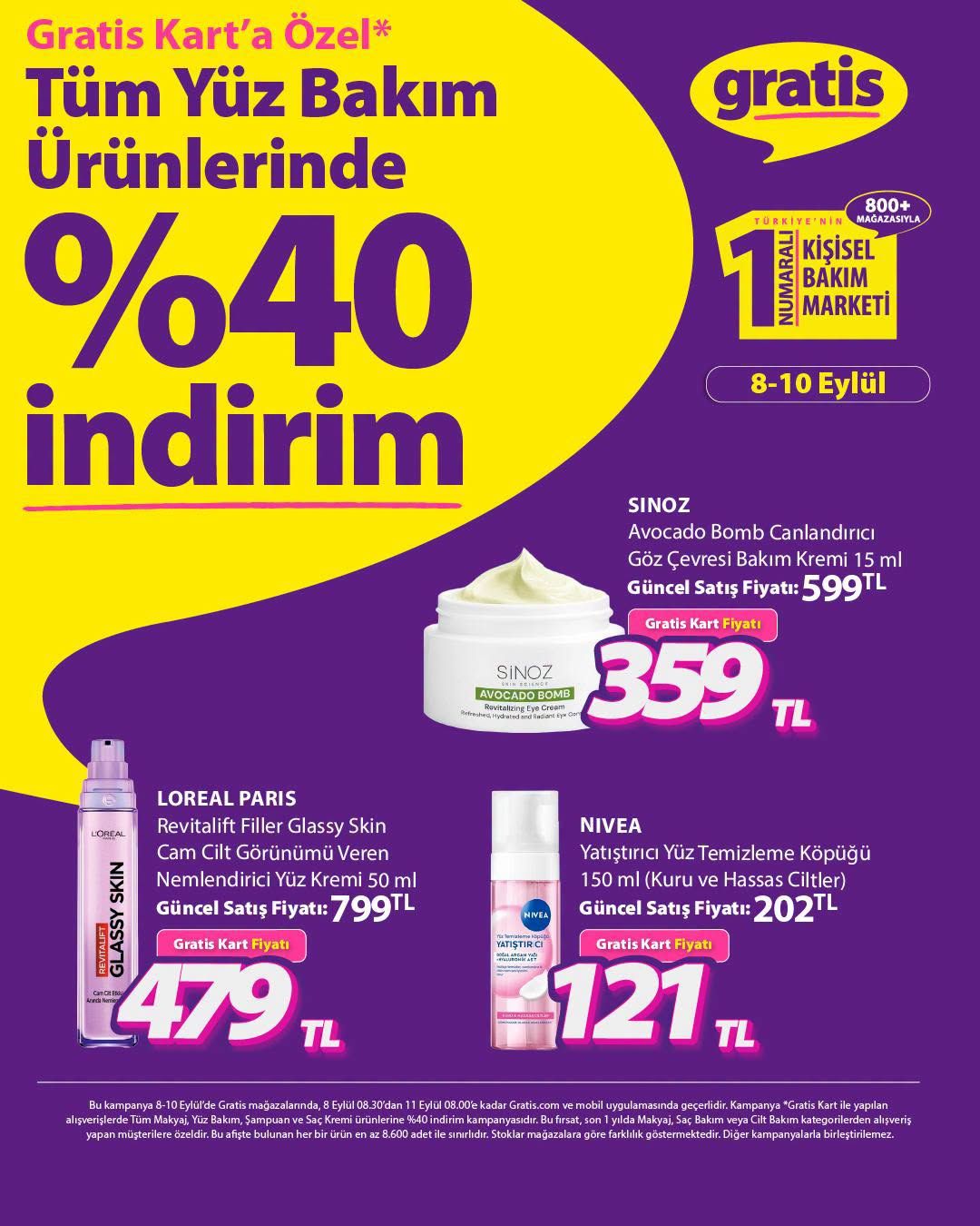 8 Eylül Gratis Kataloğu 2026 Sayfa 1