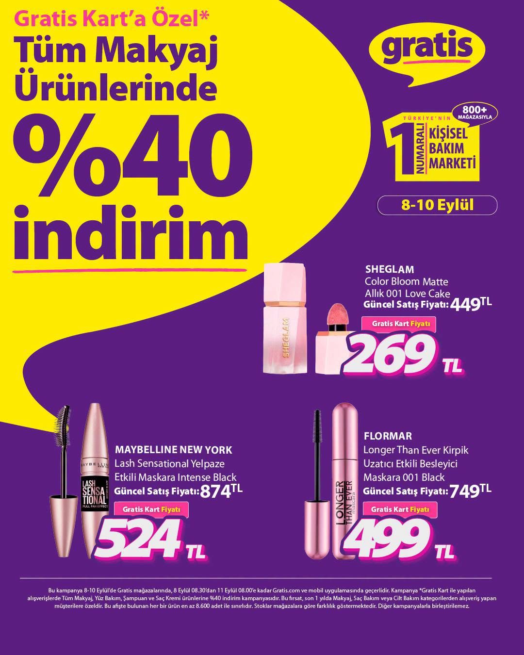 8 Eylül Gratis Kataloğu 2026 Sayfa 2