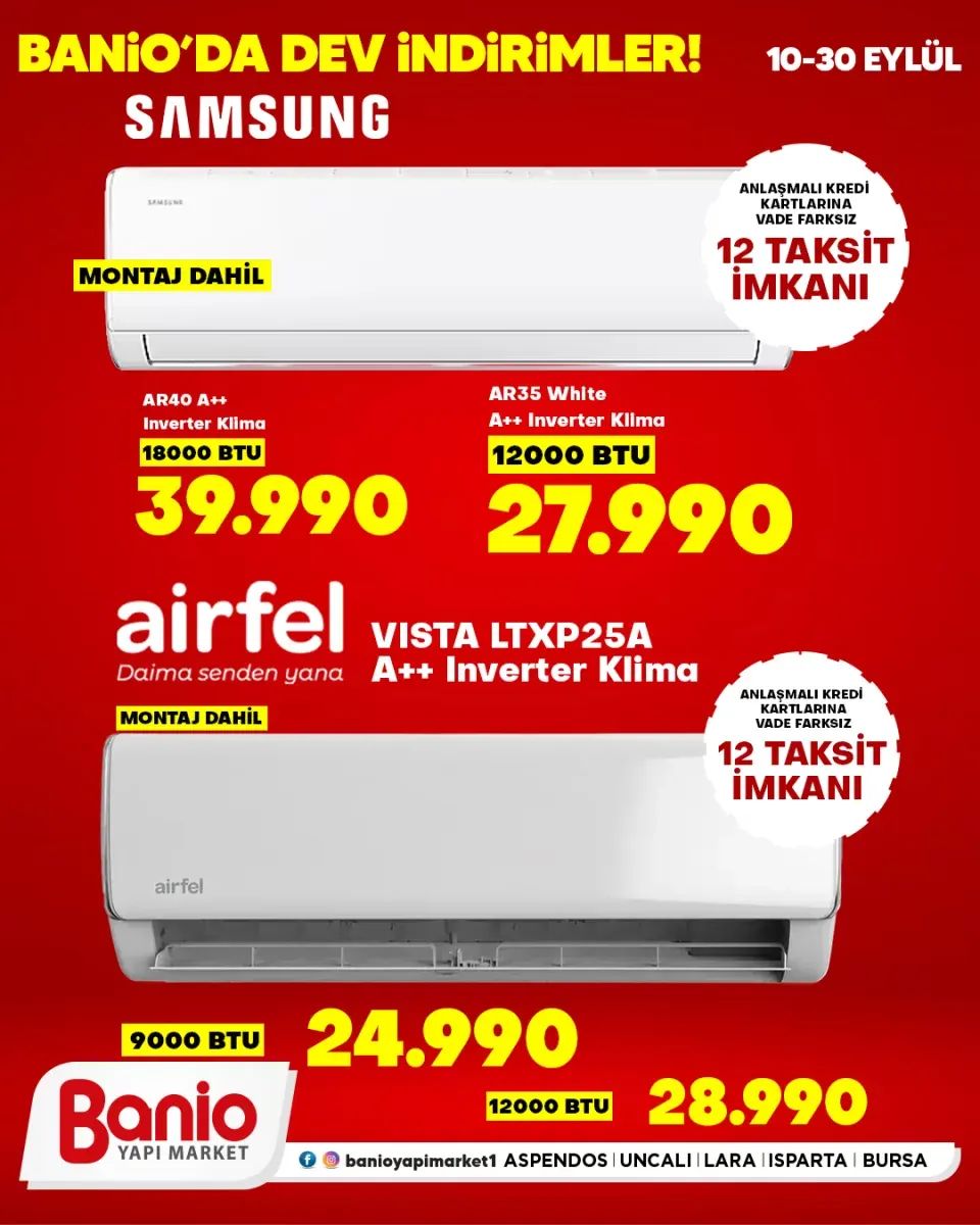 10 Eylül Banio Yapı Market Kataloğu 2026 Sayfa 1