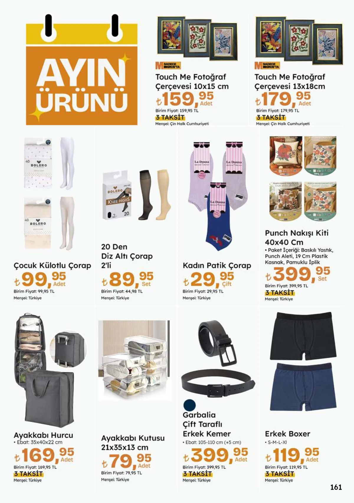 10 Eylül Migros Kataloğu 2026 Sayfa 161