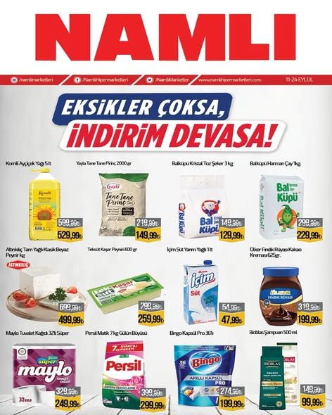 11 Eylül Namlı Kataloğu 2026 Sayfa 1