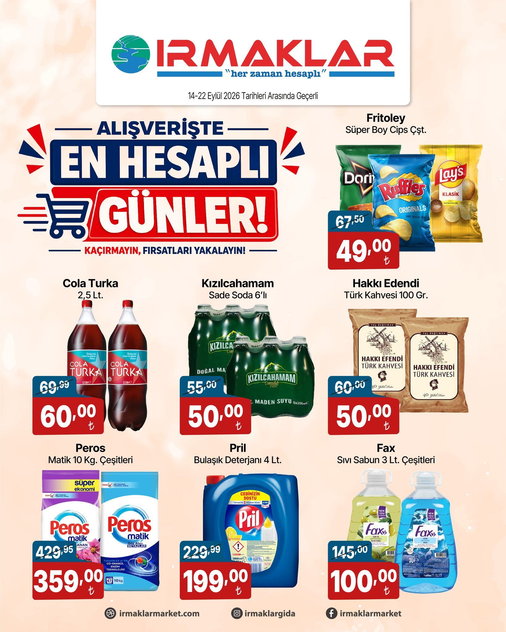 14 Eylül Irmaklarmarket Kataloğu 2026 Sayfa 3