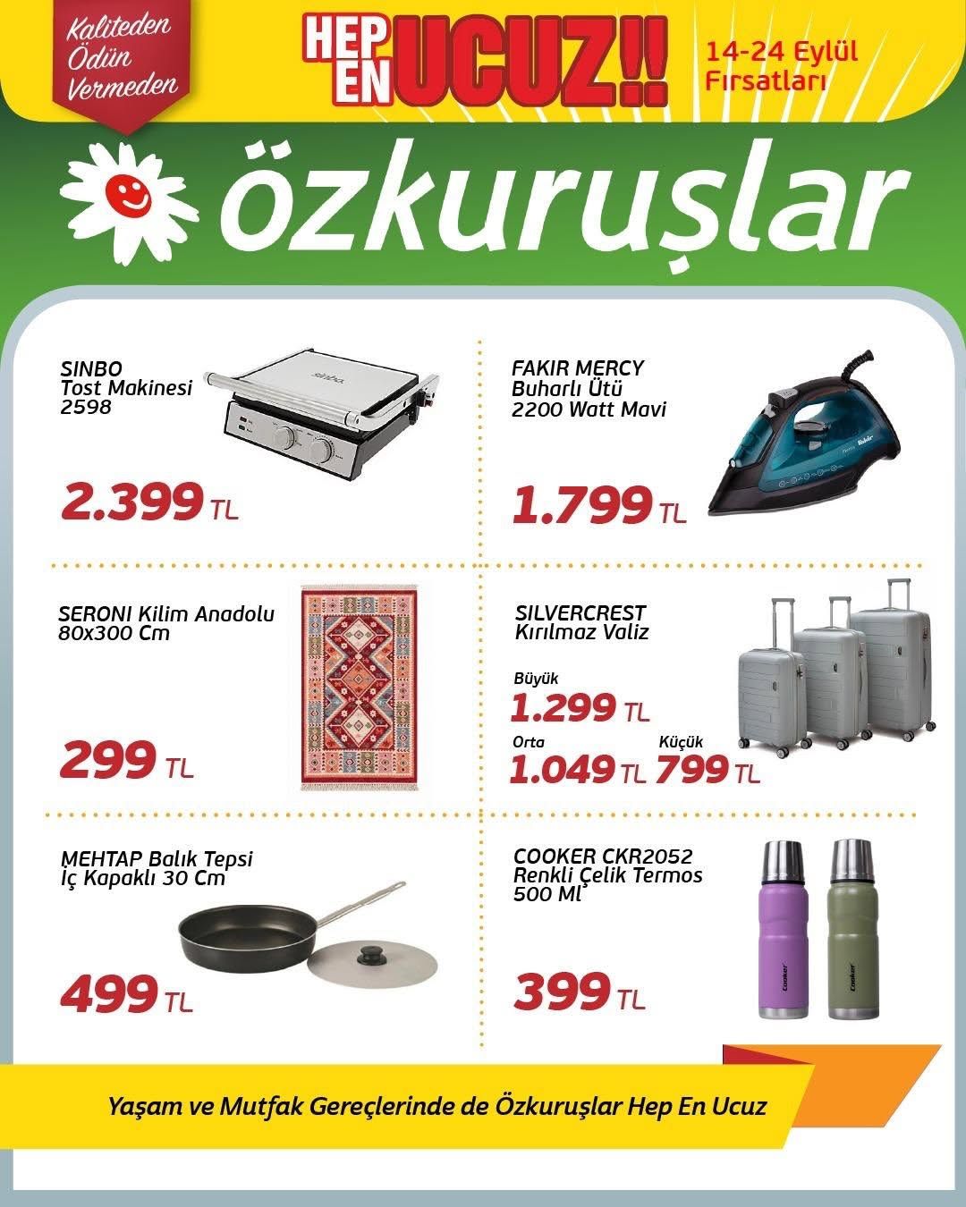 14 Eylül Ozkuruslar Kataloğu 2026 Sayfa 1