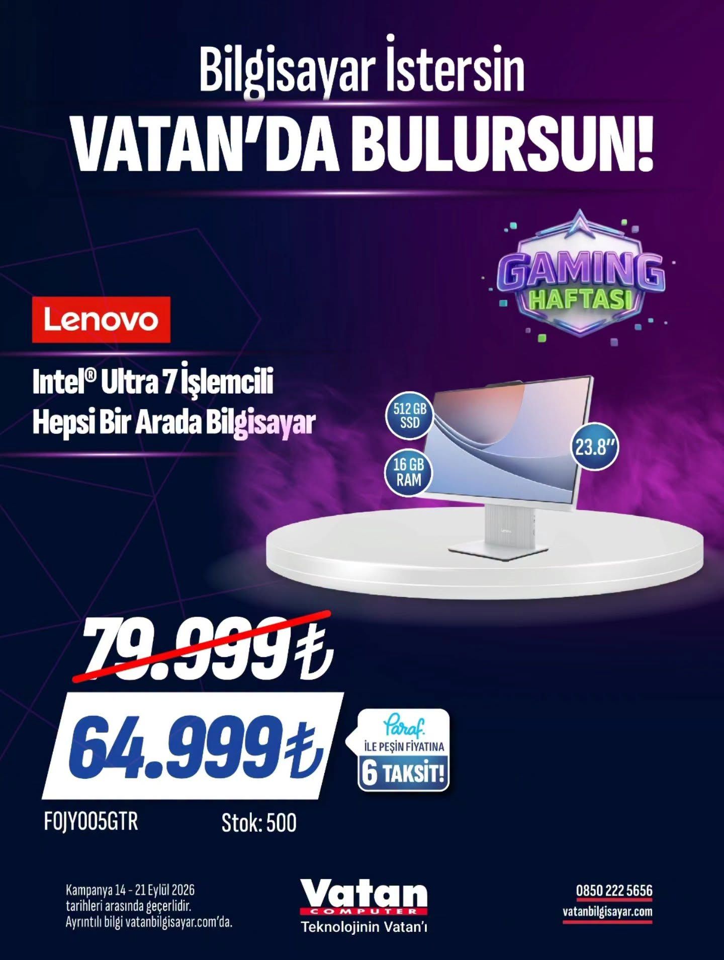 14 Eylül Vatan Bilgisayar Kataloğu 2026 Sayfa 16