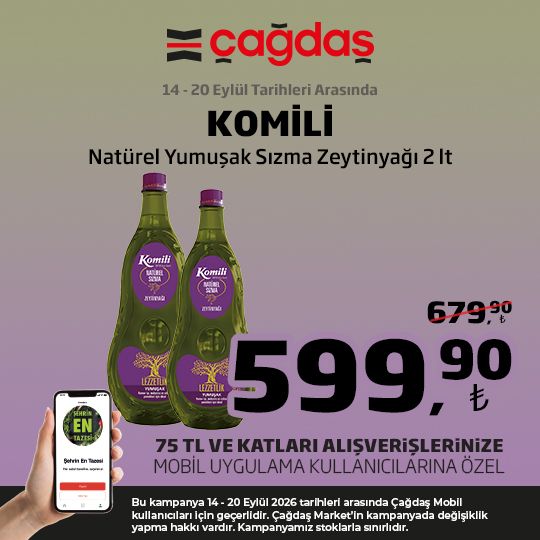 14 Eylül Çağdaş marketler Kataloğu 2026 Sayfa 1