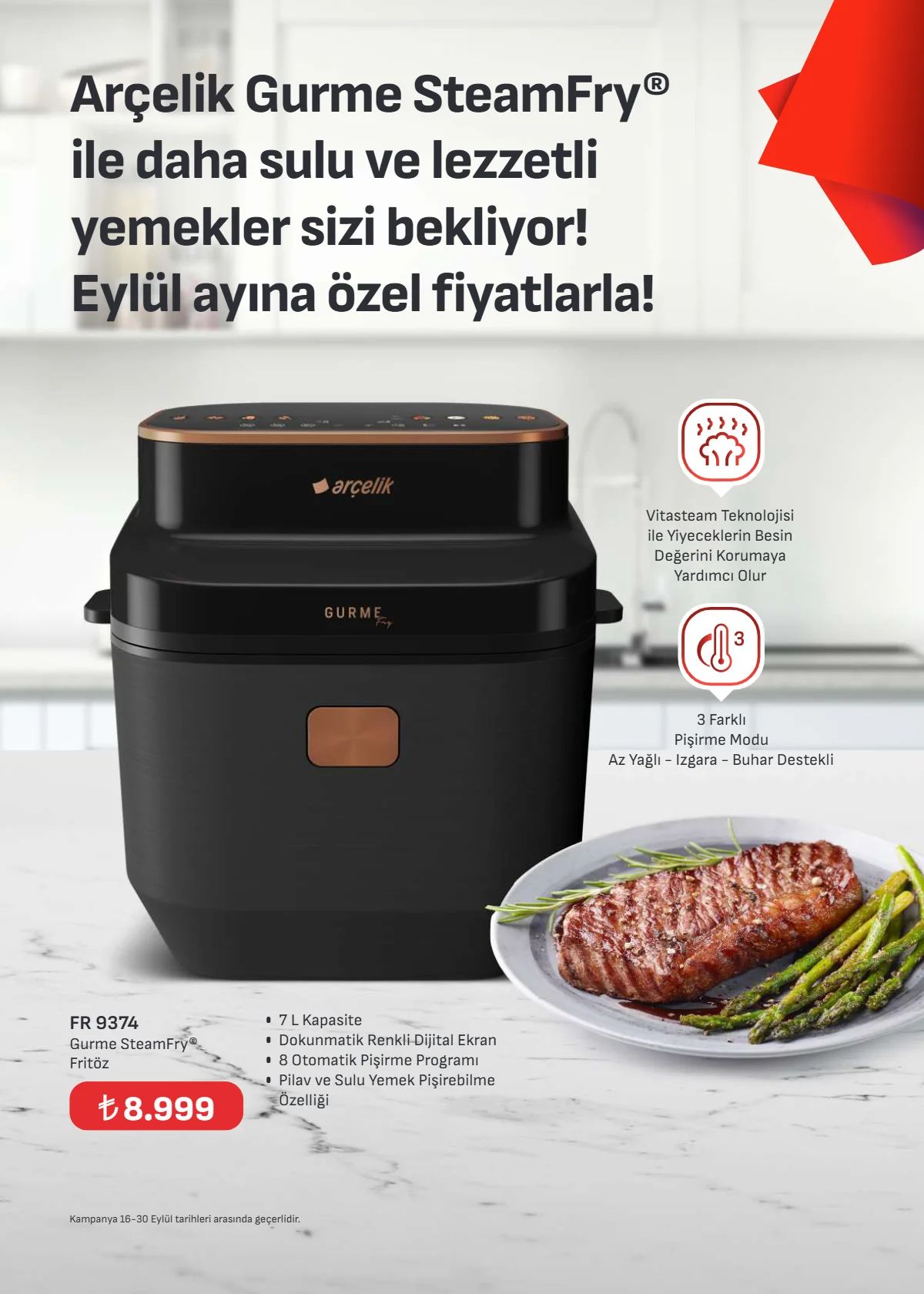 16 Eylül Arçelik Kataloğu 2026 Sayfa 58