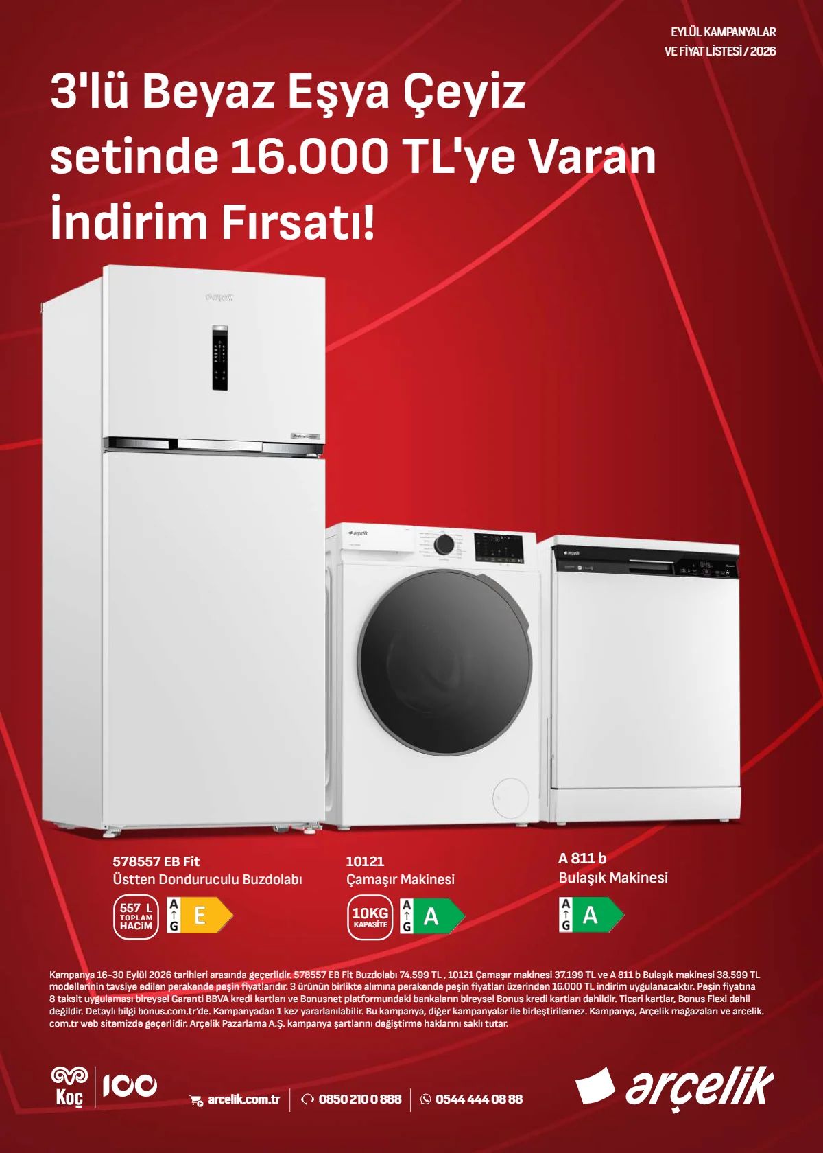 16 Eylül Arçelik Kataloğu 2026 Sayfa 4