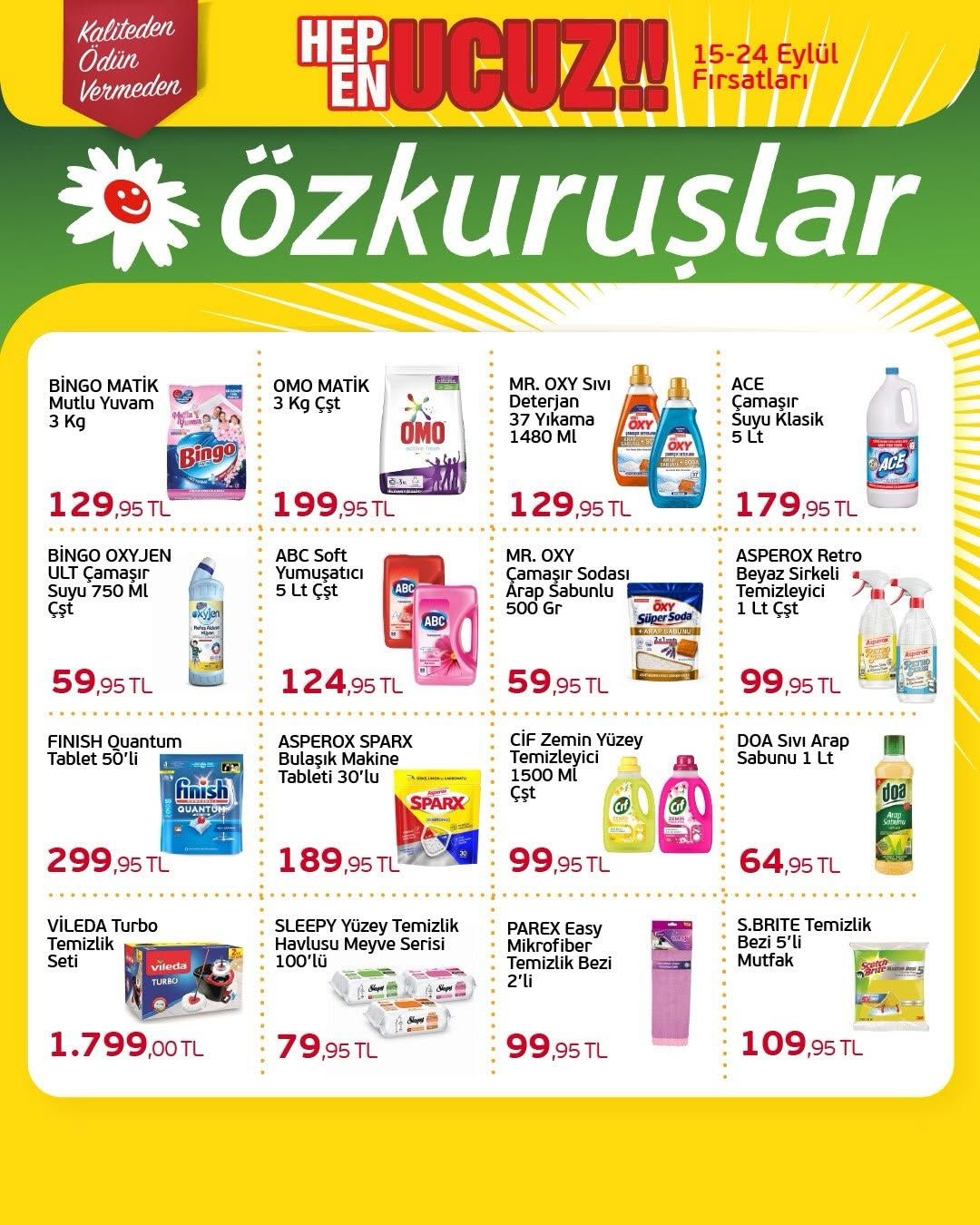 15 Eylül Ozkuruslar Kataloğu 2026 Sayfa 1