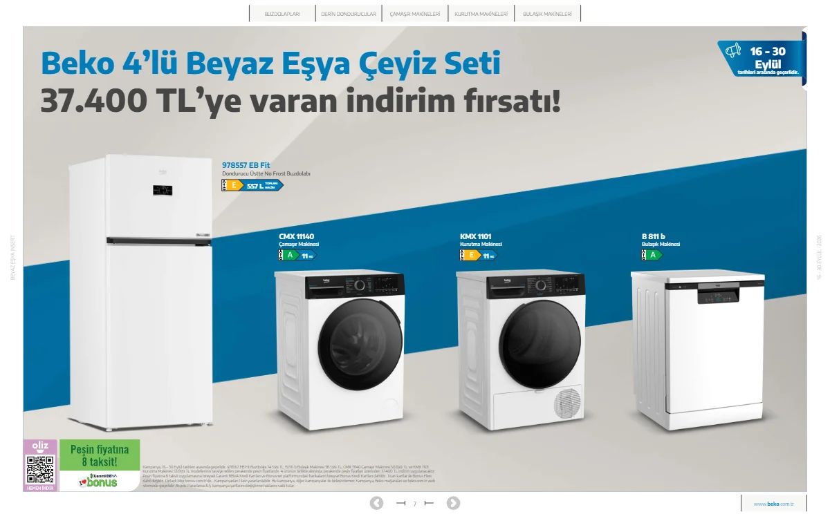 16 Eylül Beko Kataloğu 2026 Sayfa 7