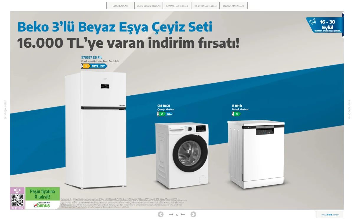 16 Eylül Beko Kataloğu 2026 Sayfa 6