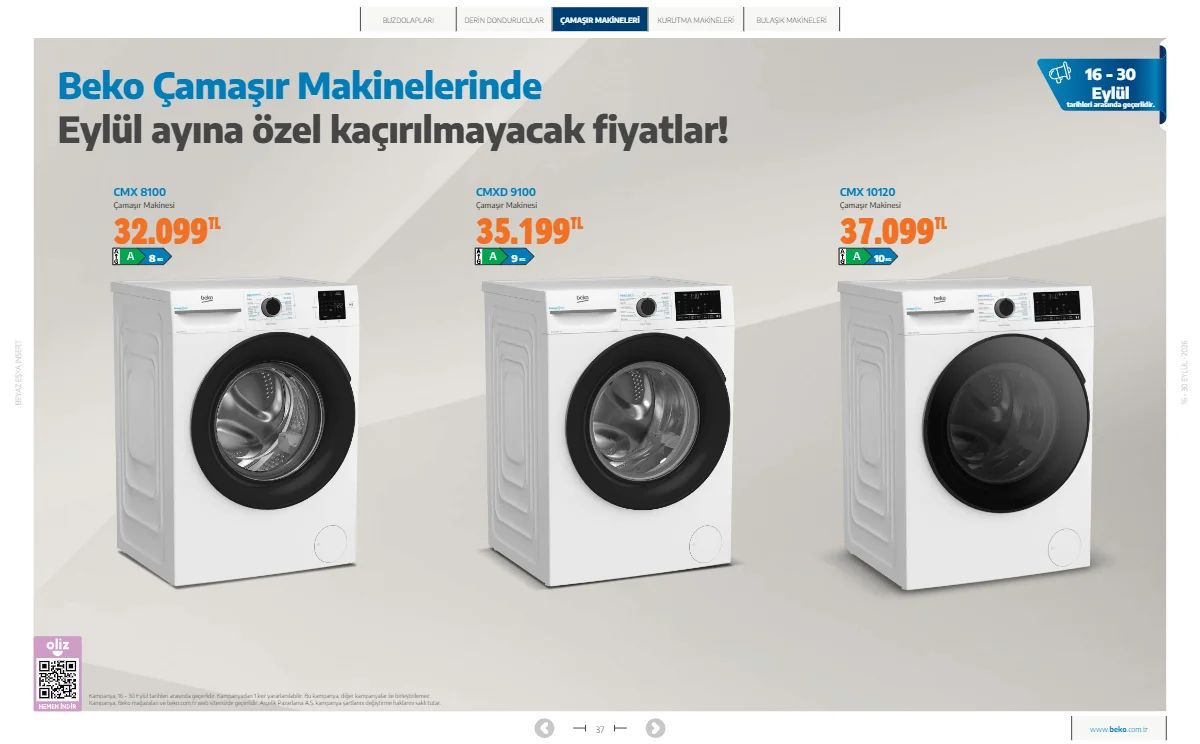 16 Eylül Beko Kataloğu 2026 Sayfa 37