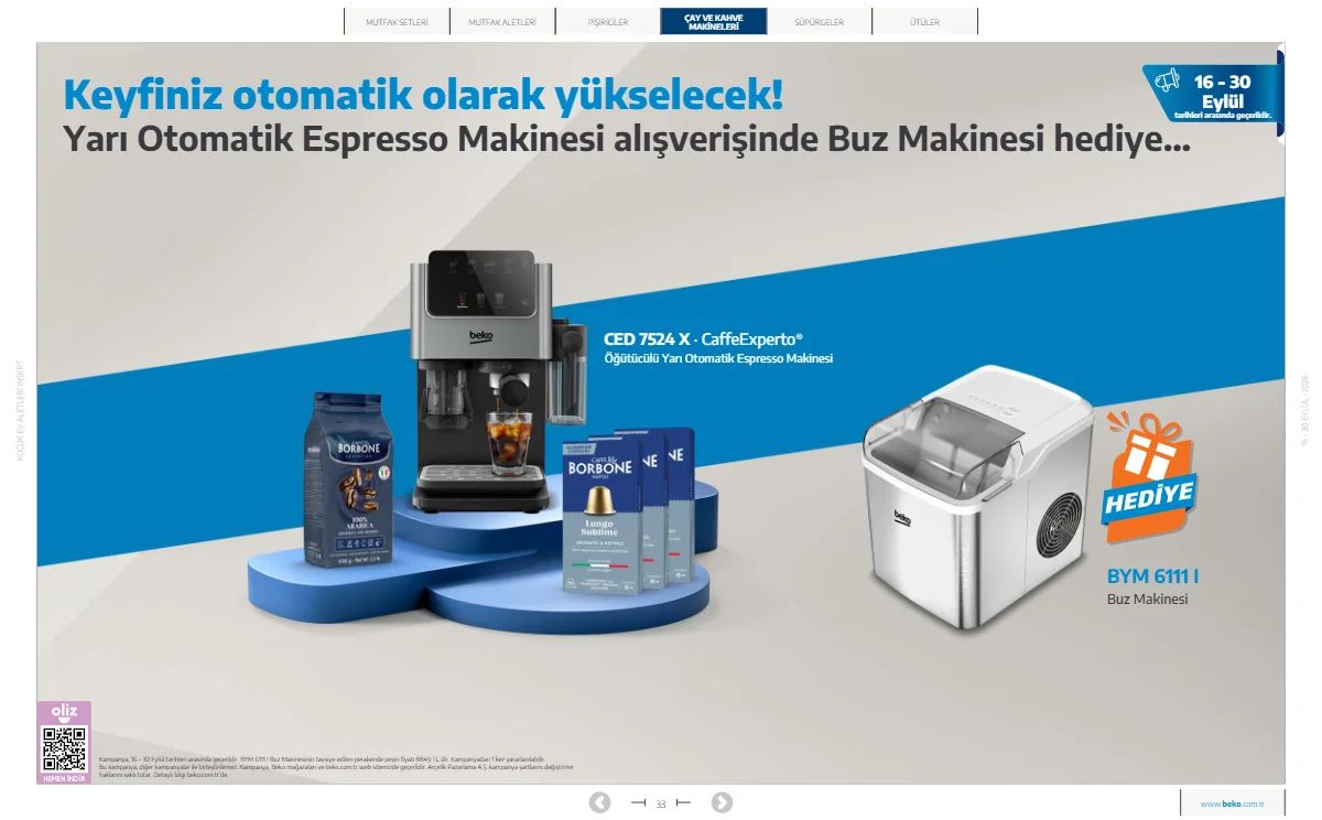 16 Eylül Beko Kataloğu 2026 Sayfa 33