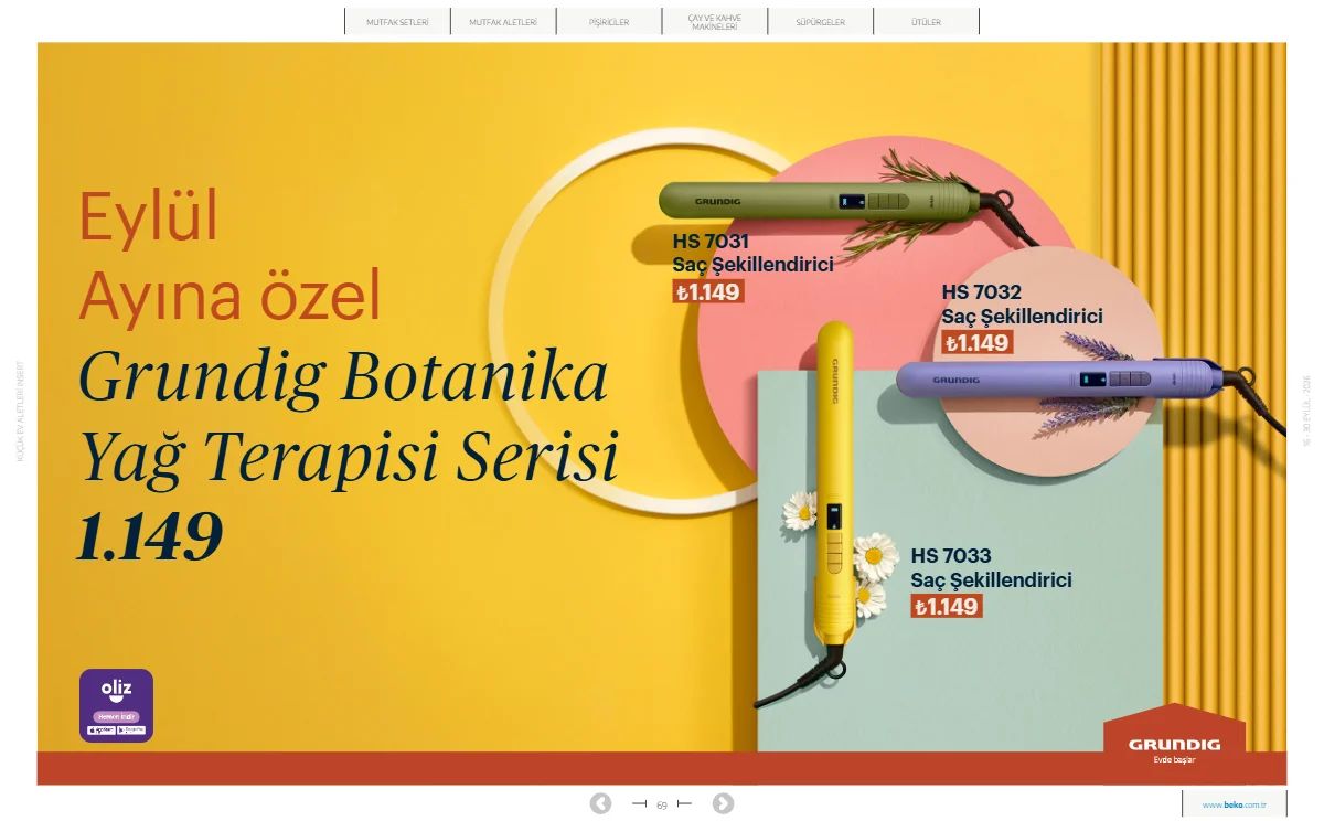 16 Eylül Beko Kataloğu 2026 Sayfa 69