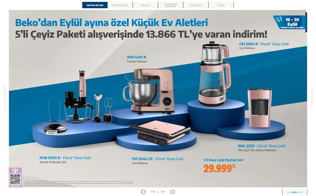 16 Eylül Beko Kataloğu 2026 Sayfa 21