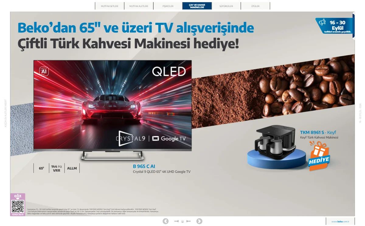 16 Eylül Beko Kataloğu 2026 Sayfa 32