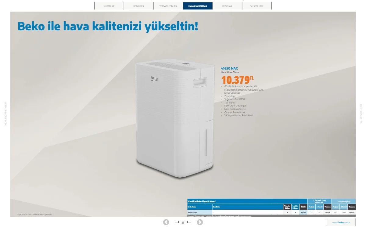 16 Eylül Beko Kataloğu 2026 Sayfa 35