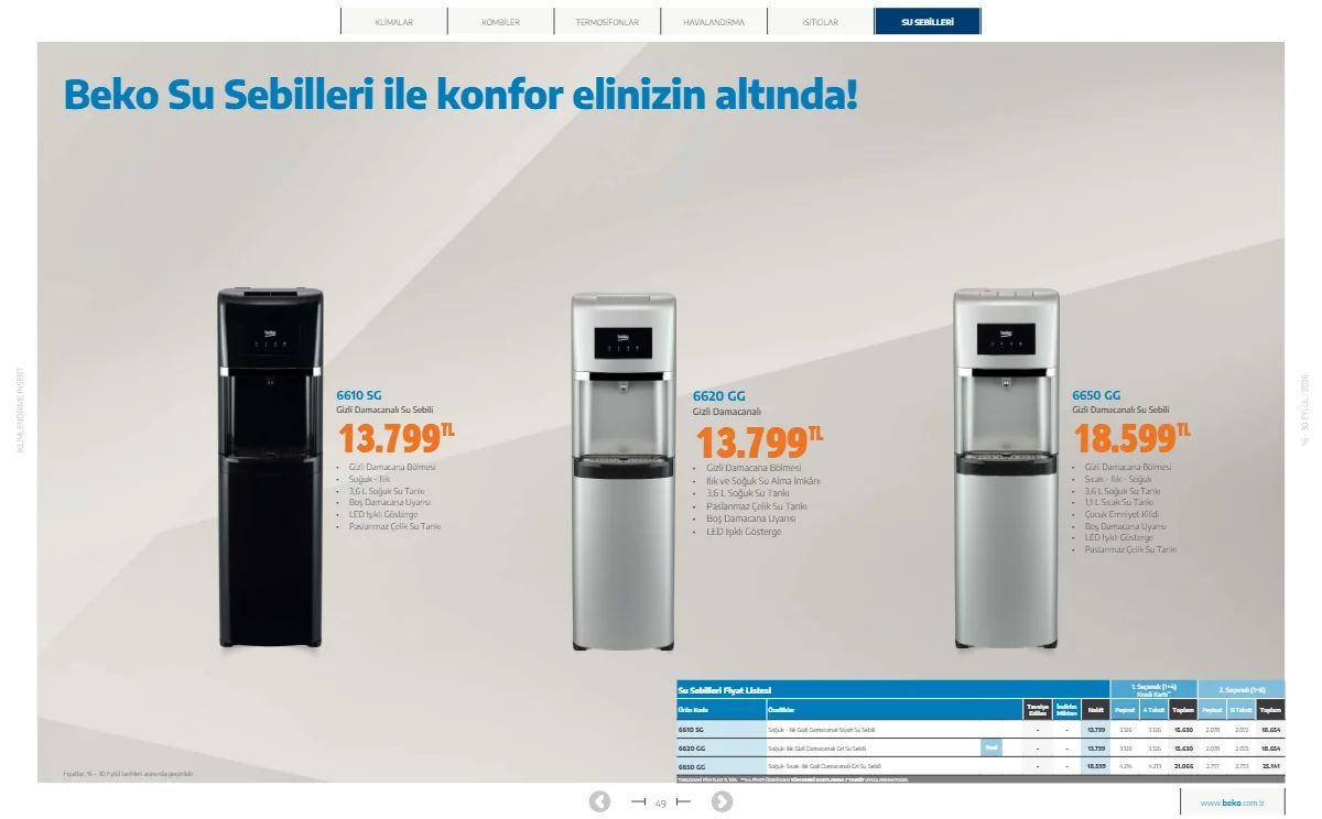 16 Eylül Beko Kataloğu 2026 Sayfa 49