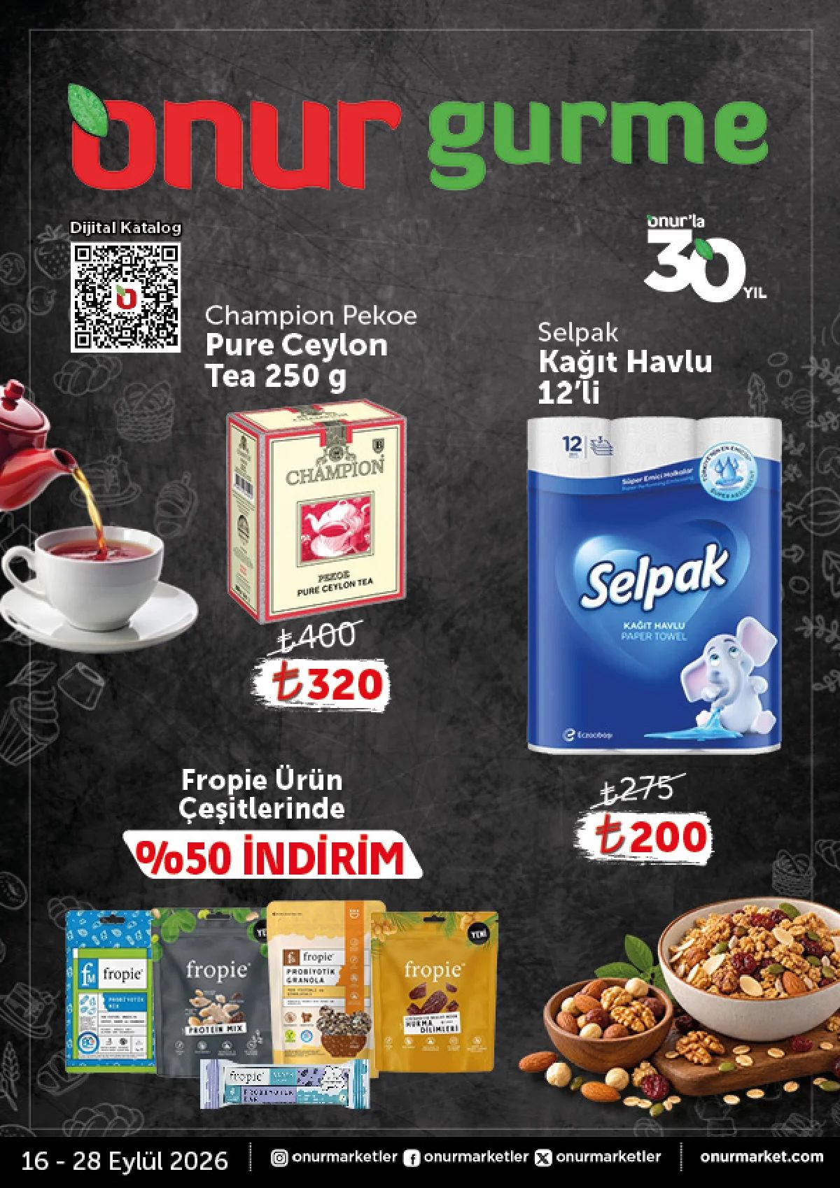 16 Eylül Onurmarket Kataloğu 2026 Sayfa 1