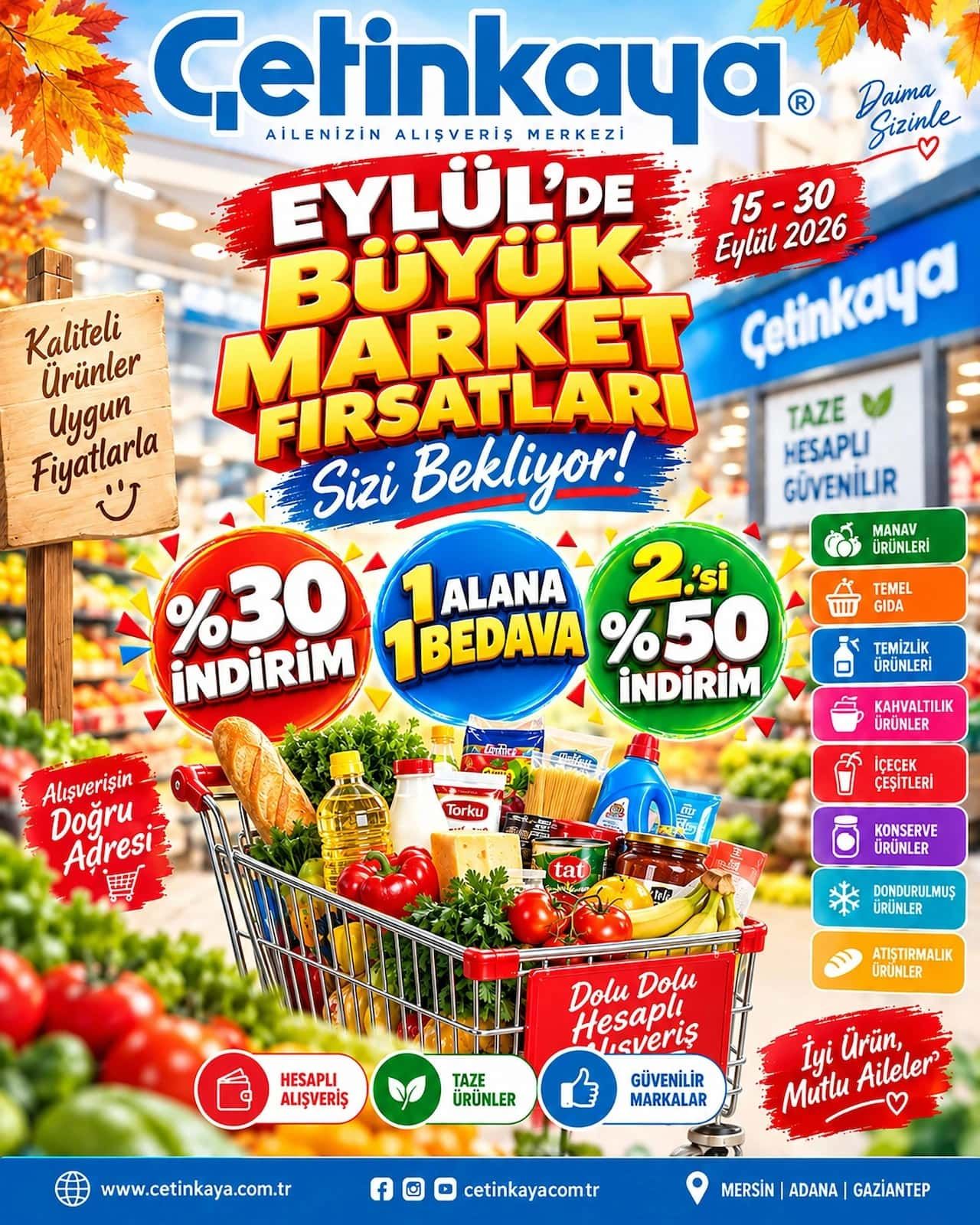 15 Eylül Çetinkaya Kataloğu 2026 Sayfa 1