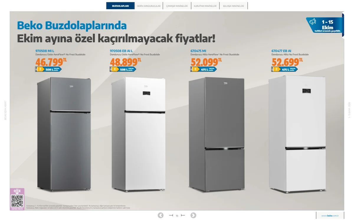 1 Ekim Beko Kataloğu 2026 Sayfa 19