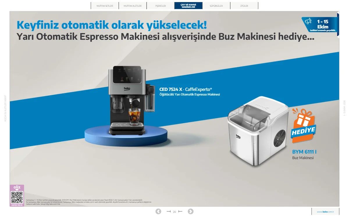 1 Ekim Beko Kataloğu 2026 Sayfa 20
