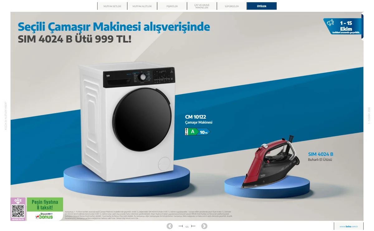 1 Ekim Beko Kataloğu 2026 Sayfa 44