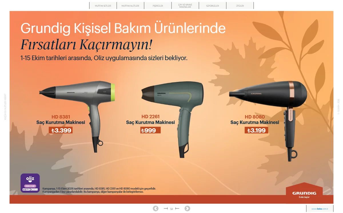 1 Ekim Beko Kataloğu 2026 Sayfa 58