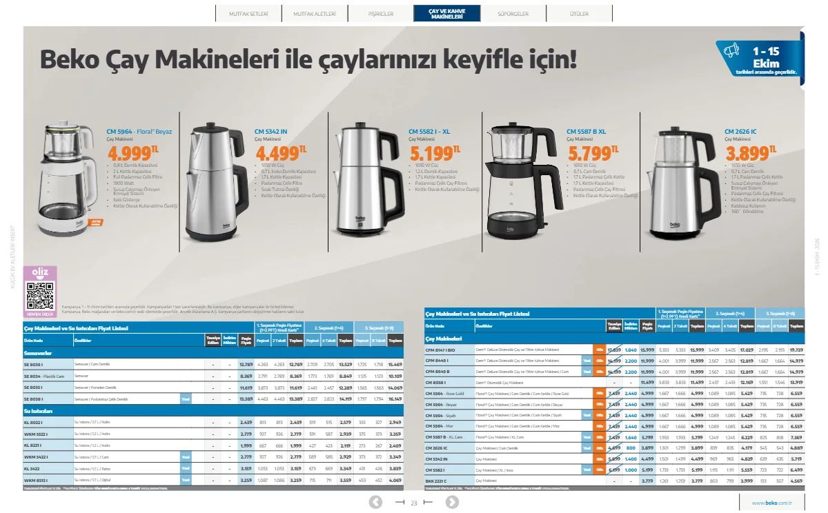 1 Ekim Beko Kataloğu 2026 Sayfa 23