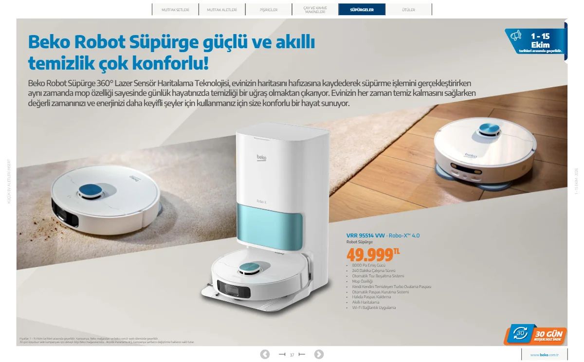 1 Ekim Beko Kataloğu 2026 Sayfa 37