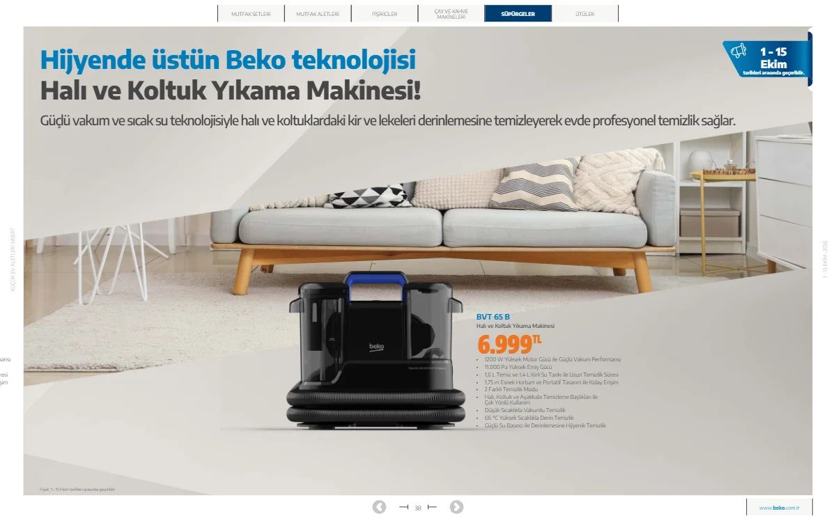 1 Ekim Beko Kataloğu 2026 Sayfa 38