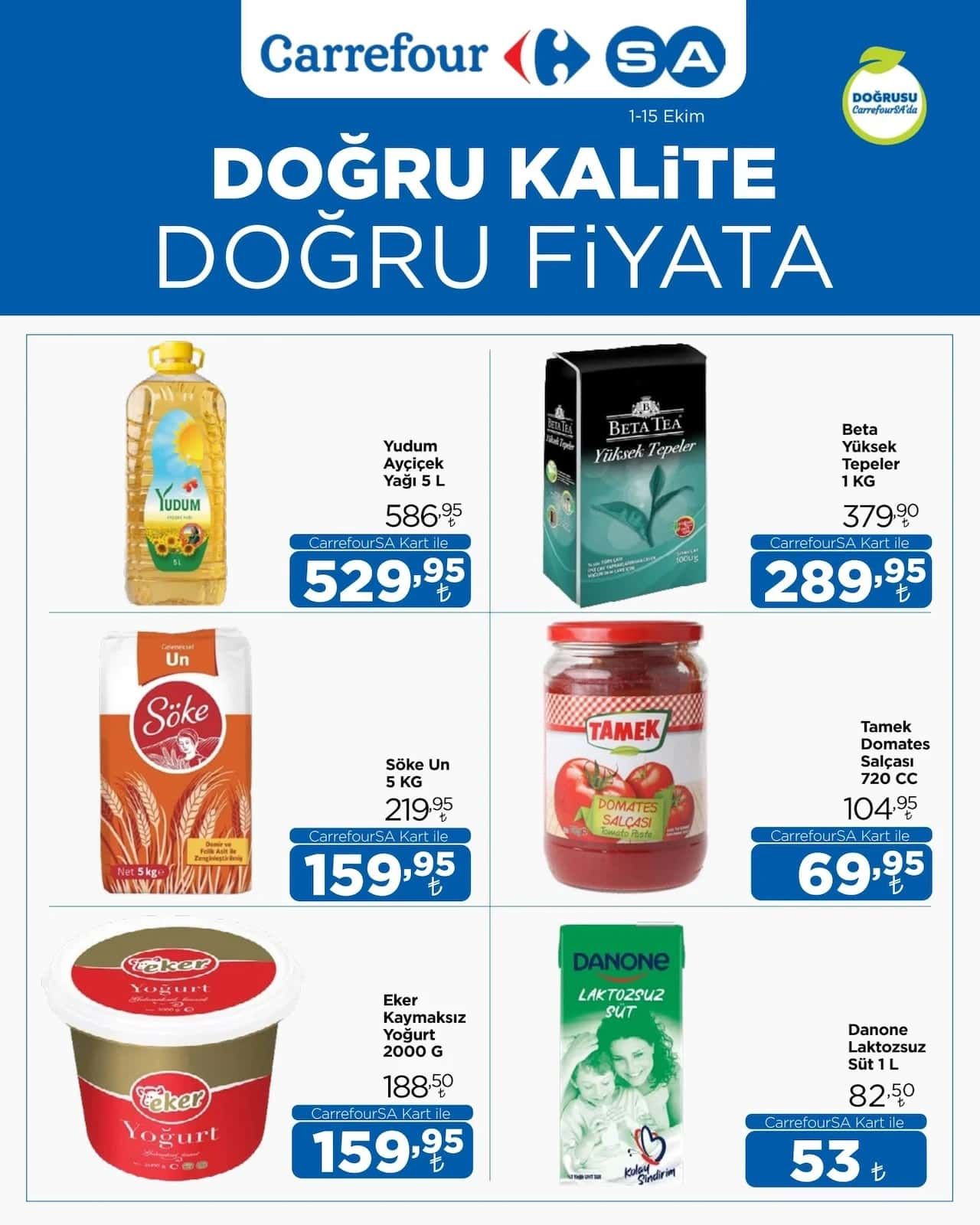 1 Ekim Carrefoursa Kataloğu 2026 Sayfa 1