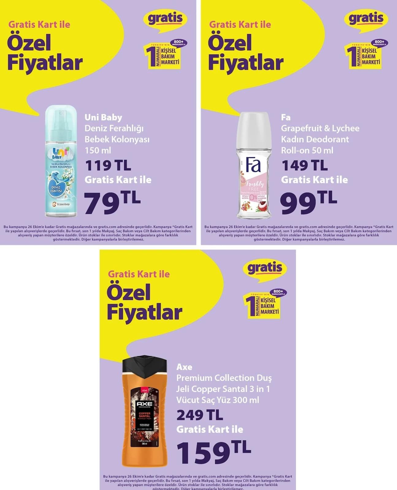 1 Ekim Gratis Kataloğu 2026 Sayfa 1