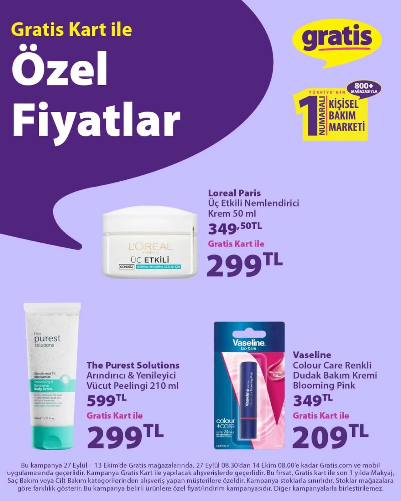 27 Eylül Gratis Kataloğu 2026 Sayfa 1