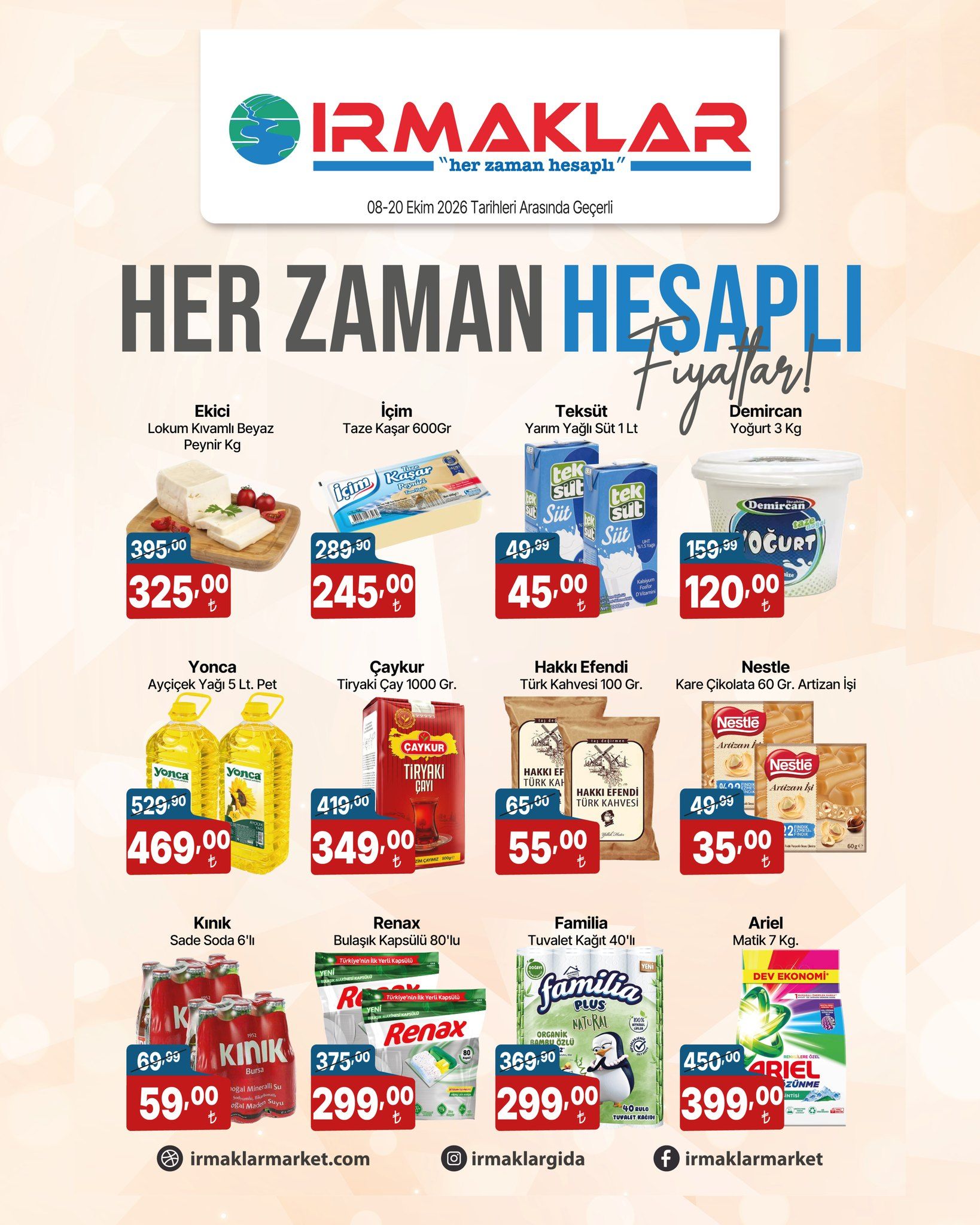 8 Ekim Irmaklarmarket Kataloğu 2026 Sayfa 1