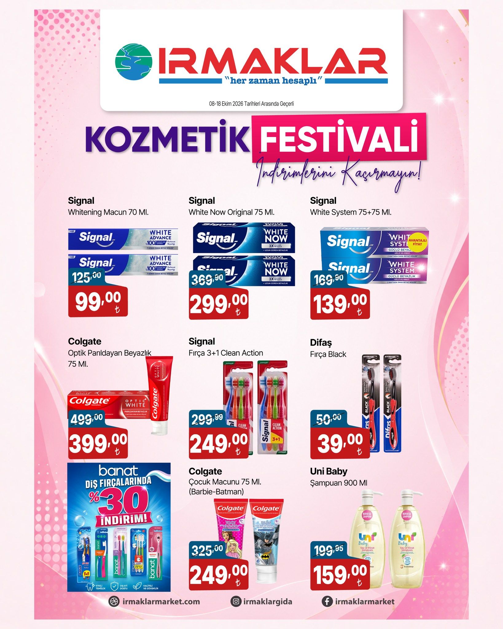 8 Ekim Irmaklarmarket Kataloğu 2026 Sayfa 1