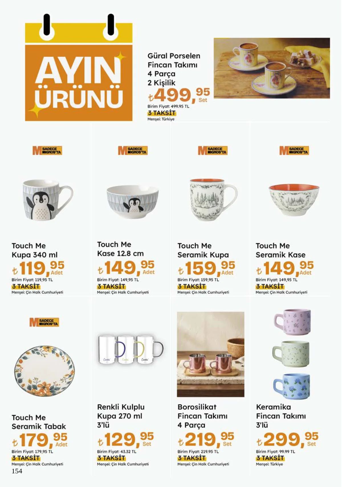 8 Ekim Migros Kataloğu 2026 Sayfa 154