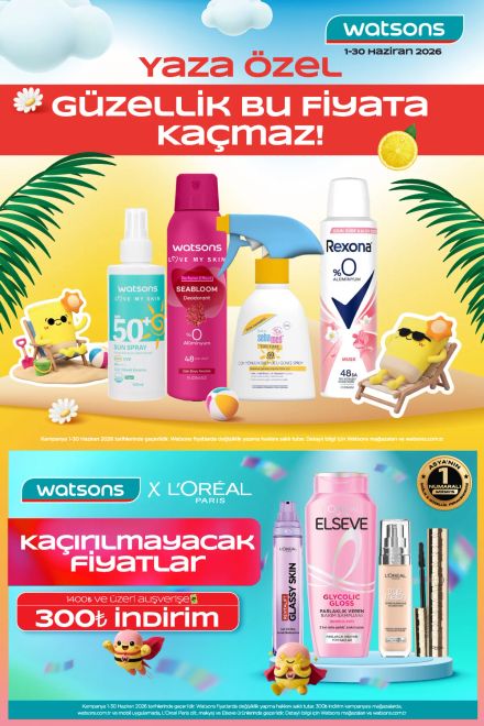 Watsons İndirim Kataloğu