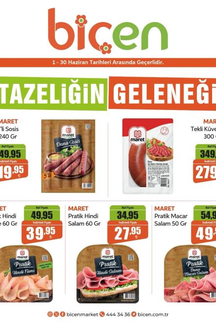 Biçen Market Aktüel Kataloğu